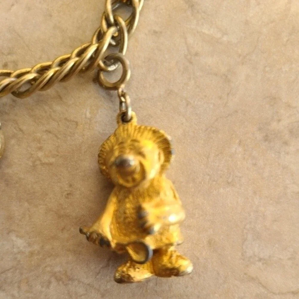Kellogg's Cereal Box Mascot VTG 1970's charm advertise promo bracelet Collector